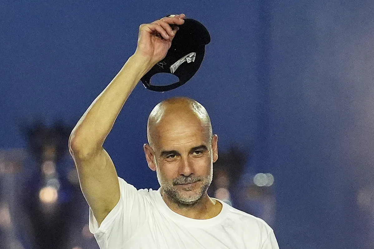 Pep Guardiola saat menjadi pelatih Manchester City