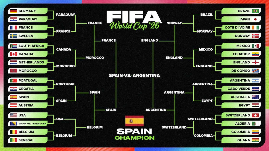 Ferran Torres merayakan gol kemenangan Spanyol di final Piala Dunia 2026 melawan Argentina