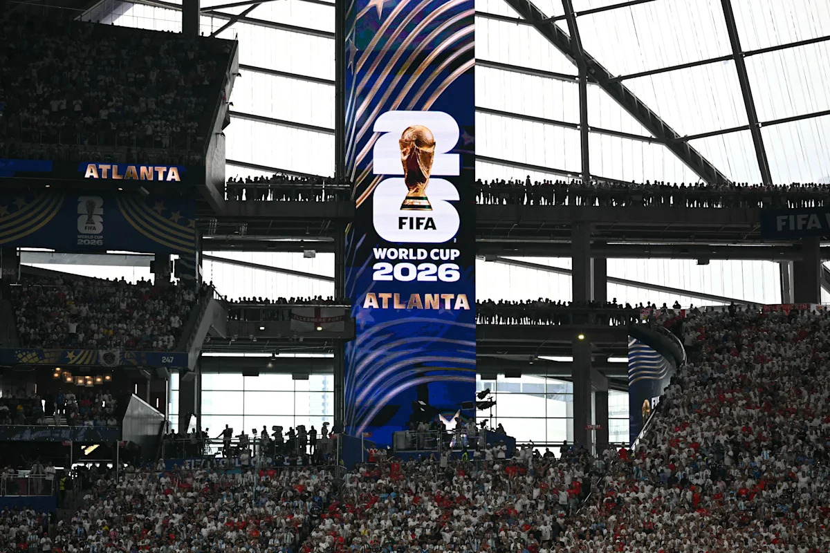Stadion Piala Dunia 2026 di Amerika Serikat dengan logo FIFA